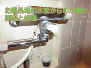 つくばみらい市 お風呂のシャワー水栓からポタポタと水漏れがする原因と修理 茨城水道修理サービス